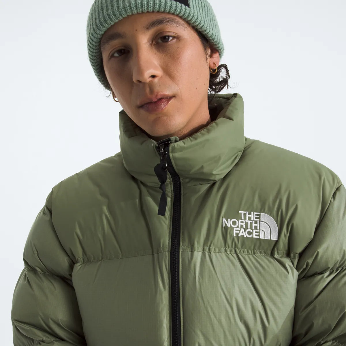 Chaqueta De Pluma 1996 Retro Nuptse Hombre Verde Claro