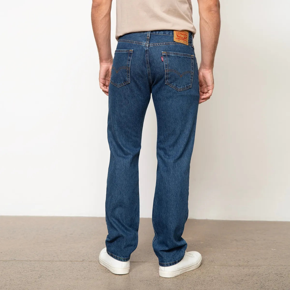 Jeans 505 Straight Fit Tiro Medio 100% Algodón Hombre Levis