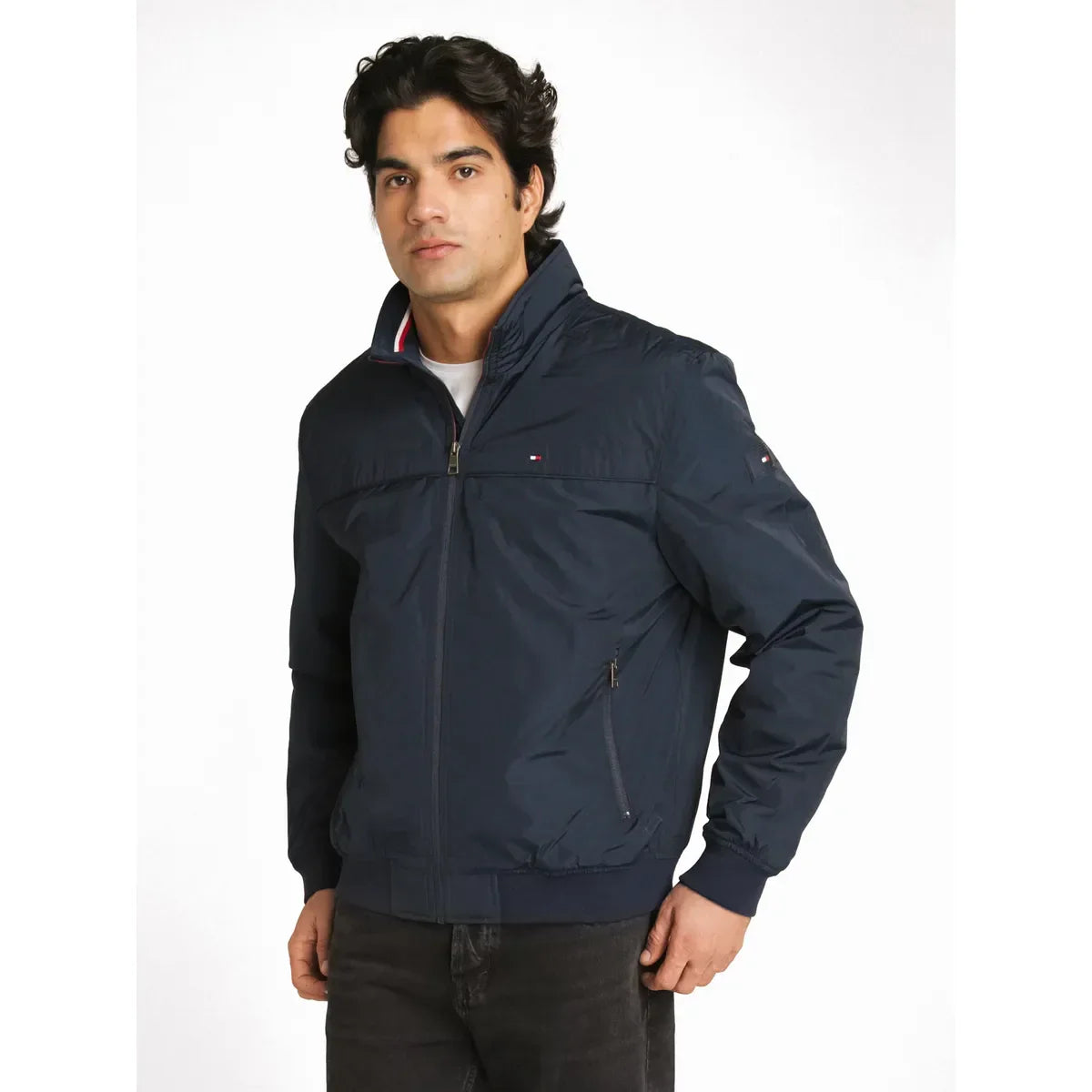 Chaqueta Bomber Golf Con Logo Azul Tommy Hilfiger